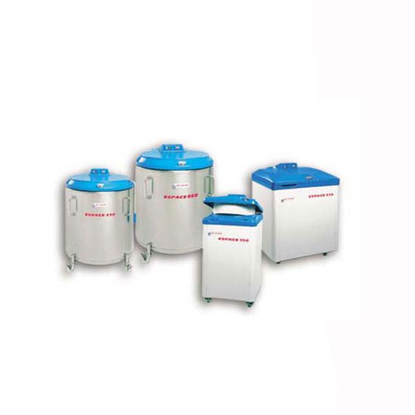 Kontejnery pro skladování vzorků v tekutém dusíku (ESPACE)